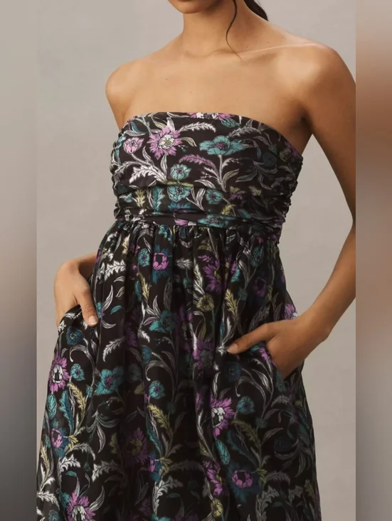 Anthropologie BHLDN Alissa Organza Maxi Dress. Gown - Picture 3 of 5